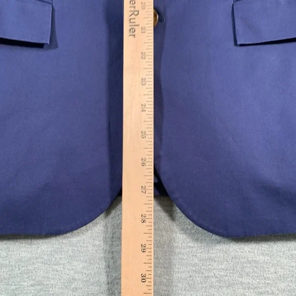 J.Crew Ludlow Blazer Mens 42R Navy Blue Sport Coat Cotton Stretch 2 Button Lined